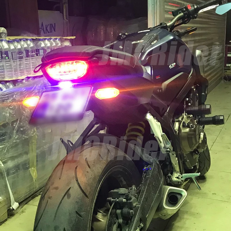 For Honda CB/CBR 650R CB650R CBR650R 2021-2025 Motorcycle Fender Eliminator Tail Tidy License Plate Holder Mount LED Light