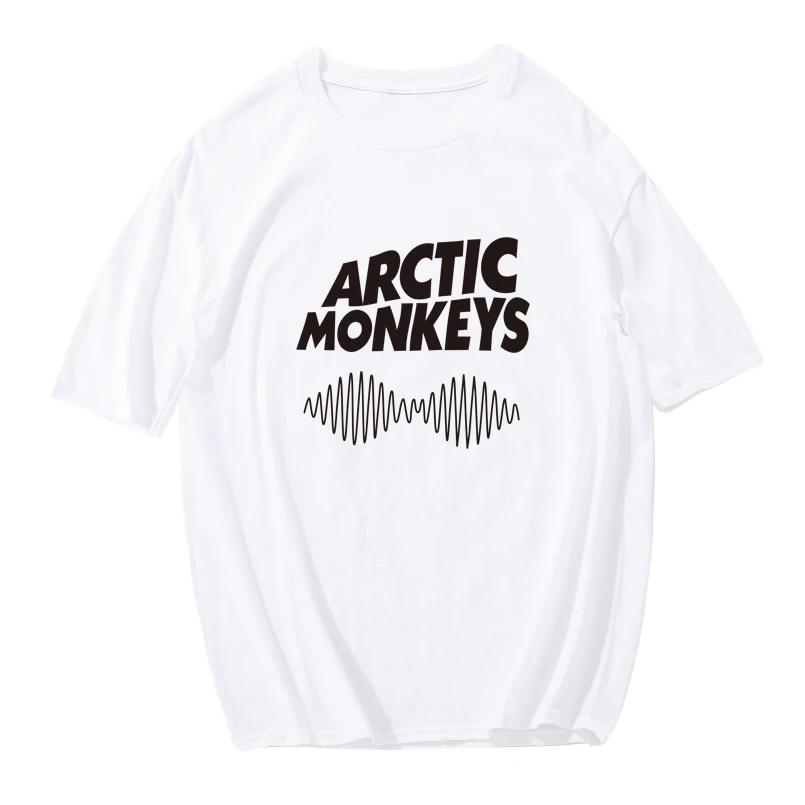 Summer Retro Top T-Shirt Arctic Monkey Rock Band Men's T-Shirt Casual T-Shirt Hip Hop Hipster Loose Men's Renaissance T-Shirt