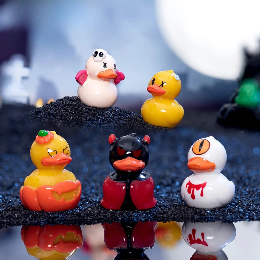 هالوين شبح شيطان بطة صغيرة اكسسوارات الديكور شبح بطة هالوين البط ديكور المنزل سيارة التماثيل الحرف اللعب