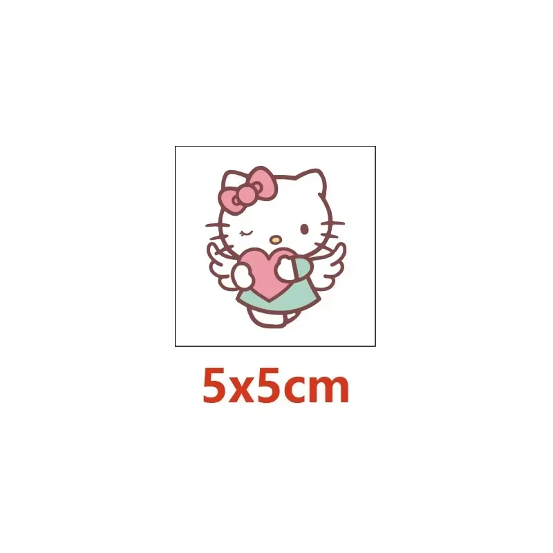 20 szt. Kreskówki Hello Kitty wodoodporna tymczasowa naklejki z tatuażami Kawaii dla dziewcząt Anime naklejki na twarz tatuaże do ciała fałszywy