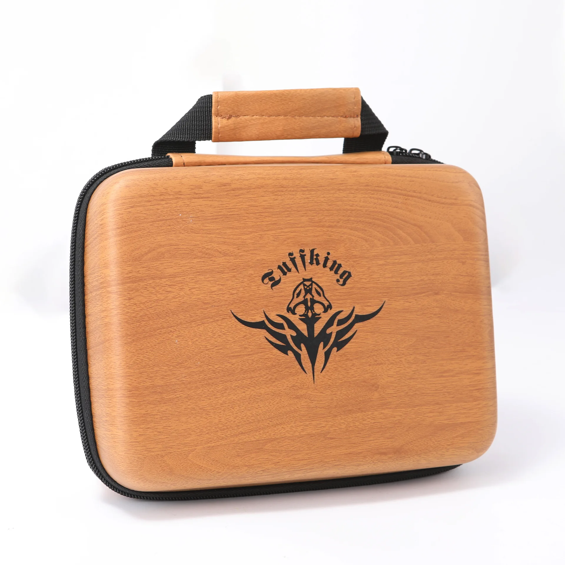 

Portable storage bag with eyebrow embroidery tattoo set, brown storage box with logo printing