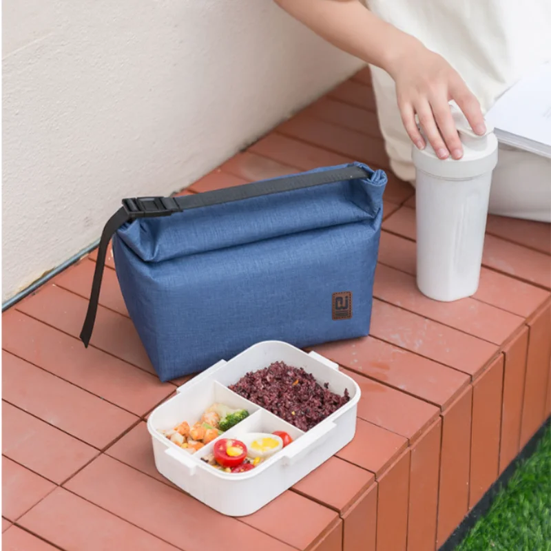 Mode tragbare wärme isolierte Lunch-Tasche faltbare Oxford-Lunch-Taschen tragen Picknick-Tasche im Freien Büro Picknick-Paket