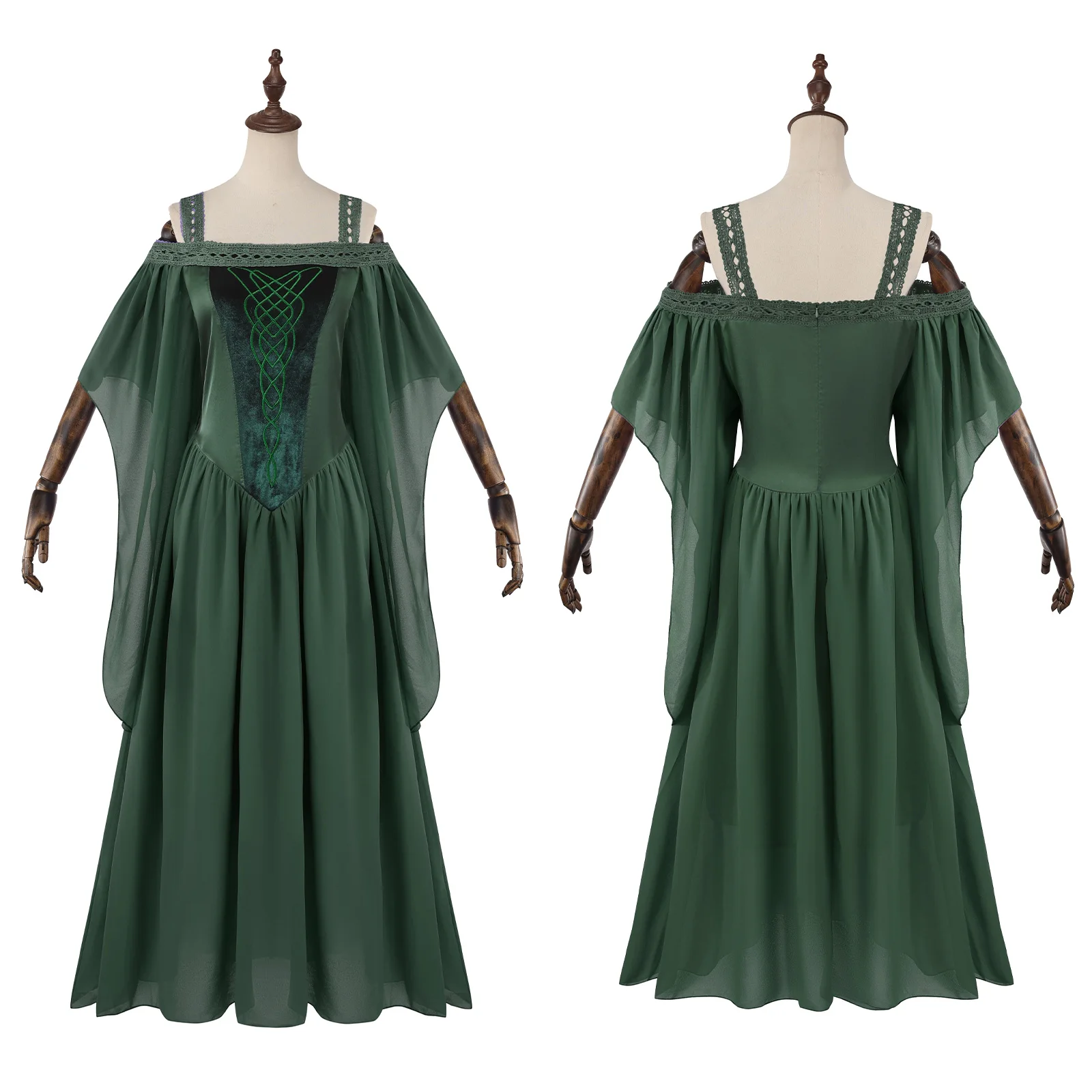 Anime Women Cap Sleeve Fairy Skirt Green Lavender Navy Blue Sexy Steampunk Dress Victorian Gothic Pirate Elf Cosplay Costumes