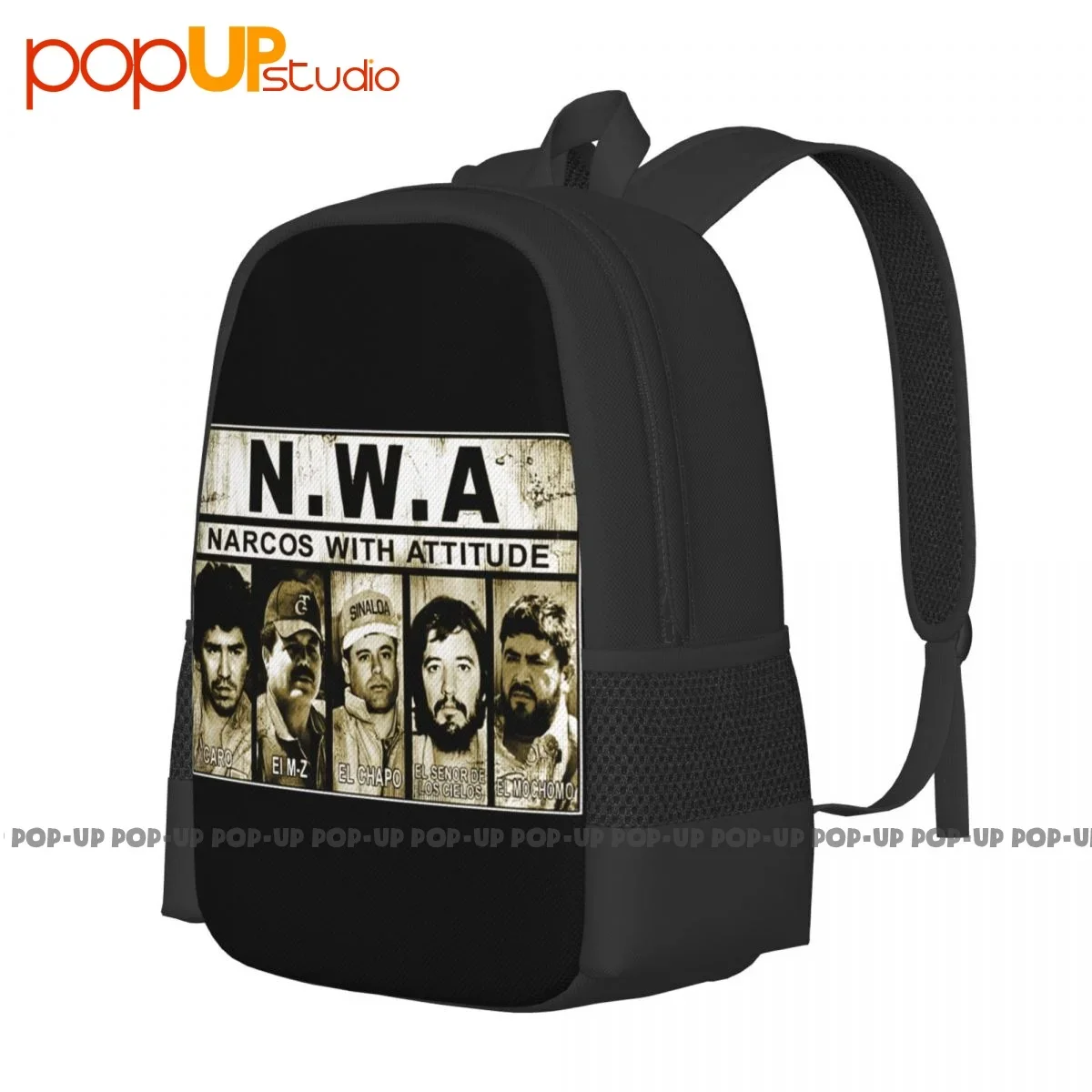 N.W.A. El Chapo Guzman Last Narco Nwa Mexico Boss Drug Cartel Backpack Large Capacity Softback Gym Tote Bag