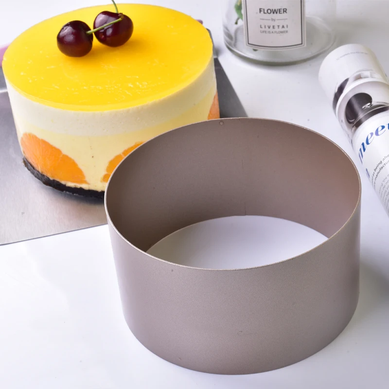 6 Inch Mousse Square Ring Mould Cake Cutter Round dessert Bread Buns Baking Ware Pan Mold Tin Shape Tool for Pastry Cooking