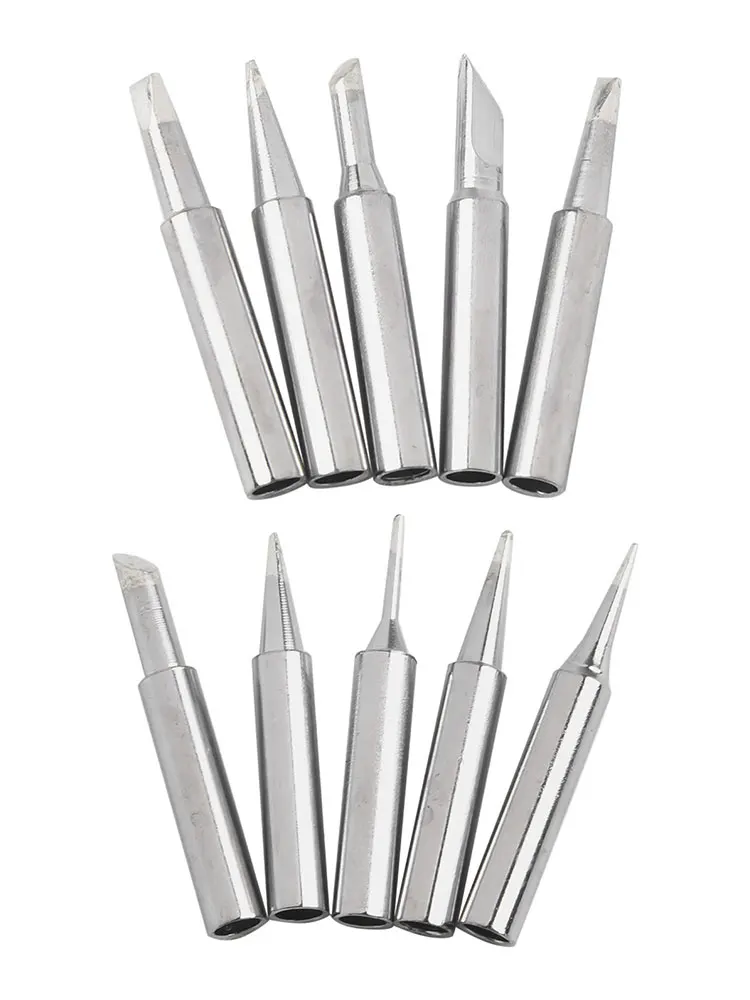 Replacement Soldering Iron Tips Set 10pcs 900M-T-B Type for 900M Series Soldering Stations Including T I T K T 0.8D to T 4C