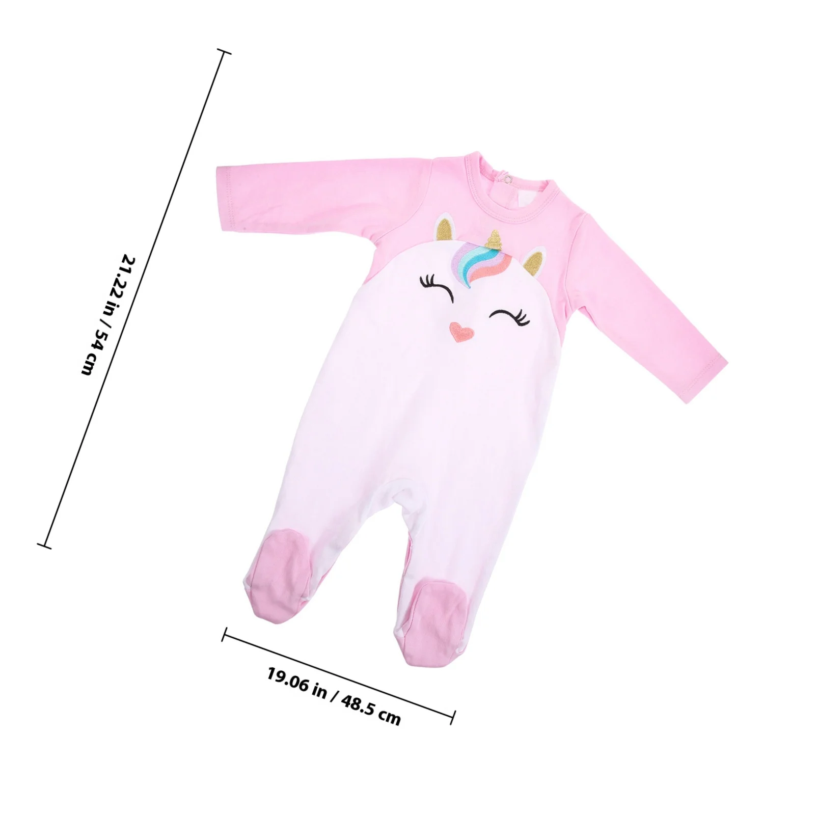 Unicorn Pajamas Baby Girls Footed Cotton Jumpsuit Long Sleeve Sleepwear Cartoon Romper Infant Clothing Outfit