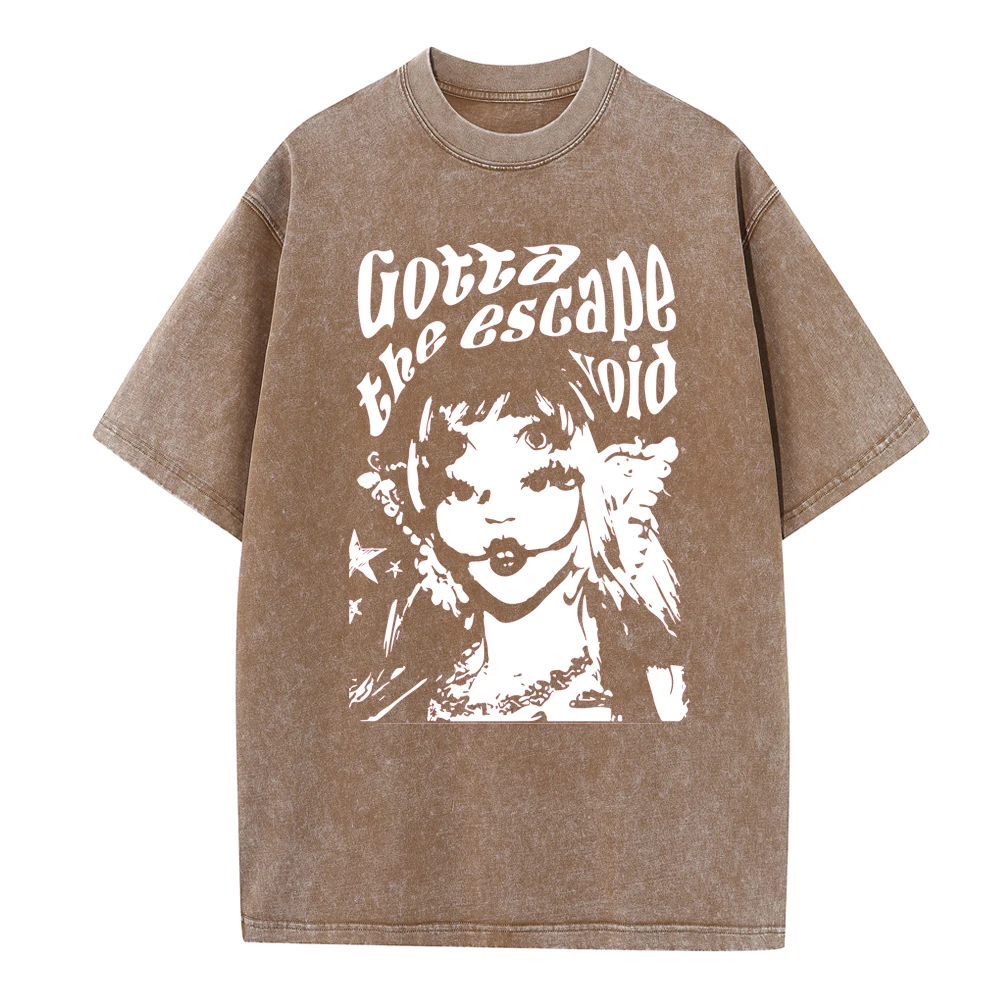 Melanie Martinez Portals Tour Camicie con stampa T-shirt Y2K oversize lavate vintage anni \'90