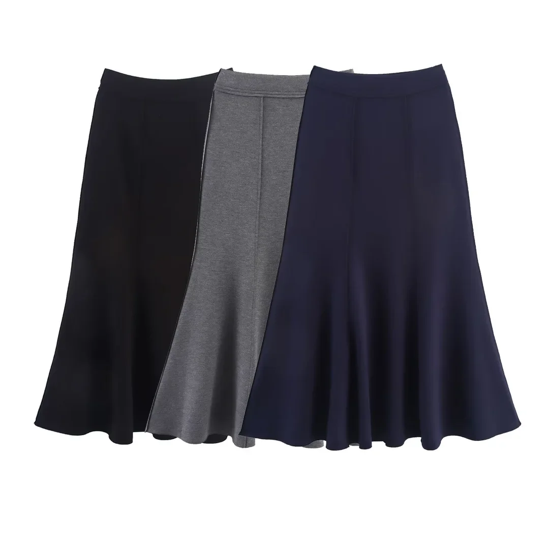 

Autumn High Waist Office Fishtail Pencil Skirt Maxi Skirt High Waist Elastic A Line Fishtail Elegant Work Elastic Long Skirts