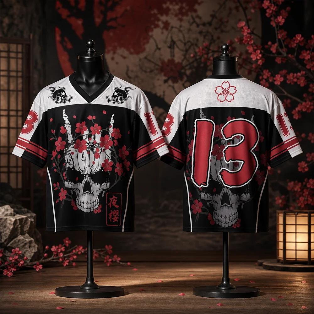 Harajuku Japanese Frame Cherry Blossom 3D Print Quick Dry Men Women T-Shirt Street Outdoor Casual Sport Parent-Child Clothing