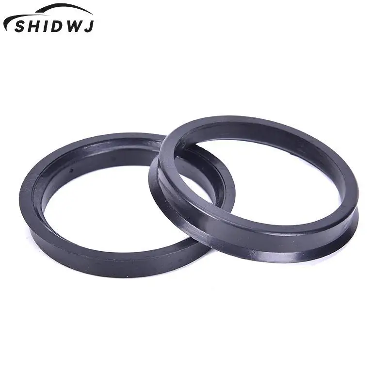 1 Juego de 4 anillos Centric de cubo para rueda de coche, diámetro de 66,6-57,1mm, para identificación de coches de 57,1-mm, color negro