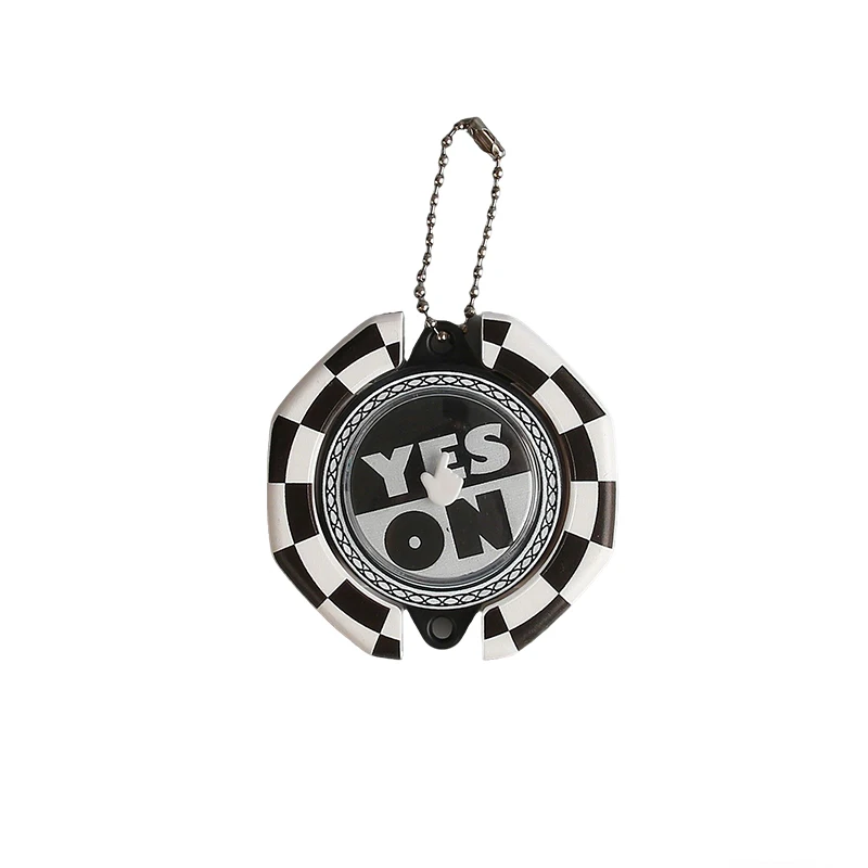 YES/NO Decision Tool Boredom Relief toy  Lucky Fortune toy Wheel Pendant Keychain