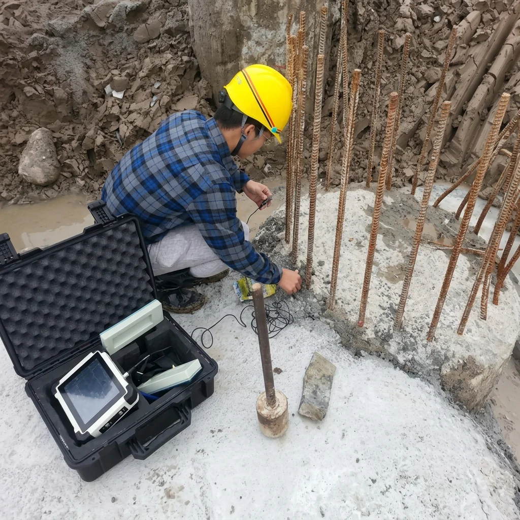 Geotechnical Dynamic Pile Integrity High/Low Strain Foundation Bearing Capacity Testing Analyzer