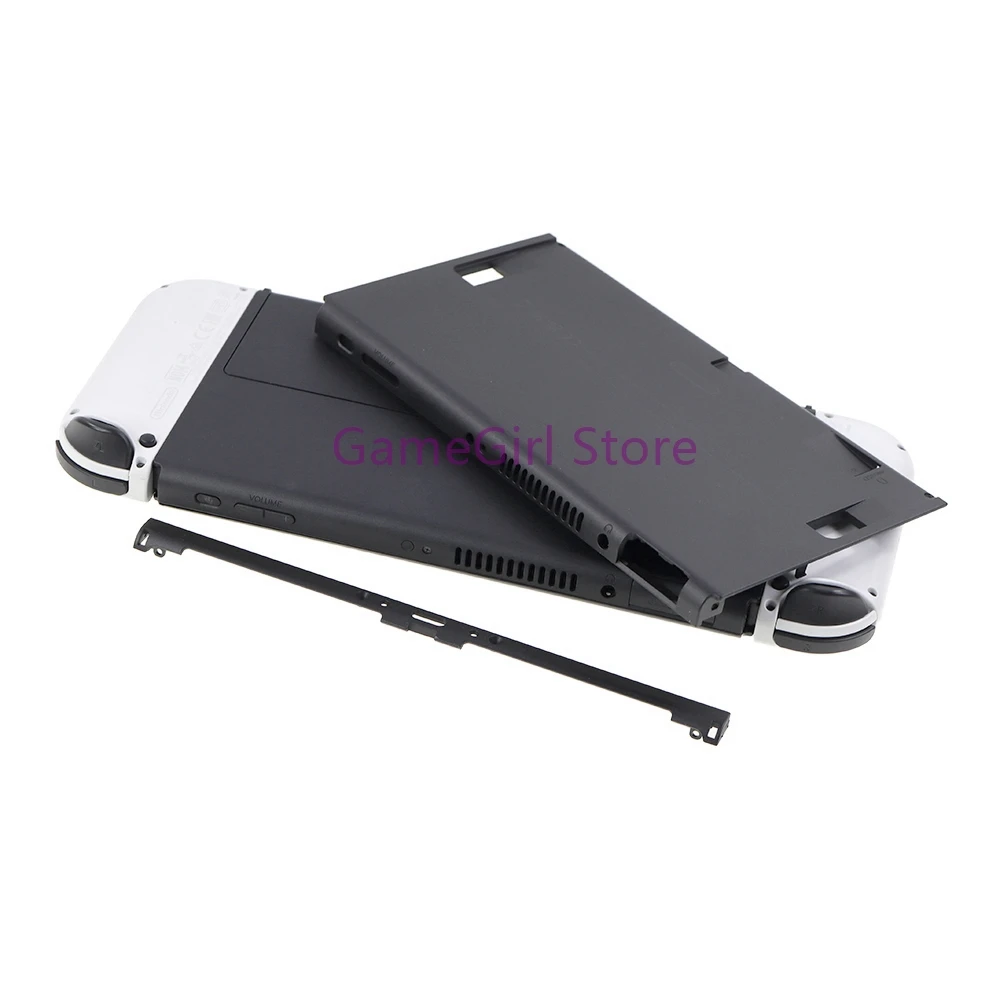 For Switch Oled Game Console Original Bottom Case Housing Shell Backplate Back Cover Frame Replacement