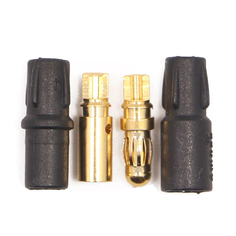 20pcs Amass 3.5mm SH3.5 Gold Plated Connector with Protective Sleeves For Rc Motor ESC Drone Car Boat Accessories (10 Pair)