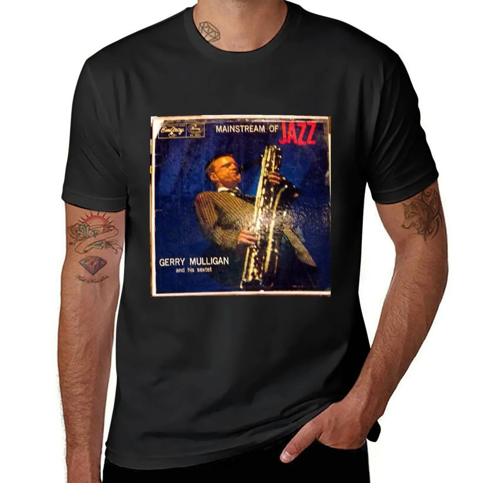 

Mainstream of Jazz, Gerry Mulligan, Big Sax! T-Shirt customs design your own plain graphics t shirts for men pack