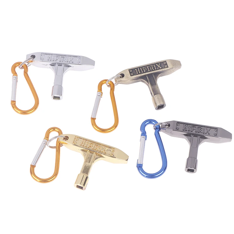 금속 후크 클립이있는 키 체인이있는 표준 드럼 키 타악기 튜닝 도구 재즈 드럼 부품 액세서리 용 뮤지컬 선물