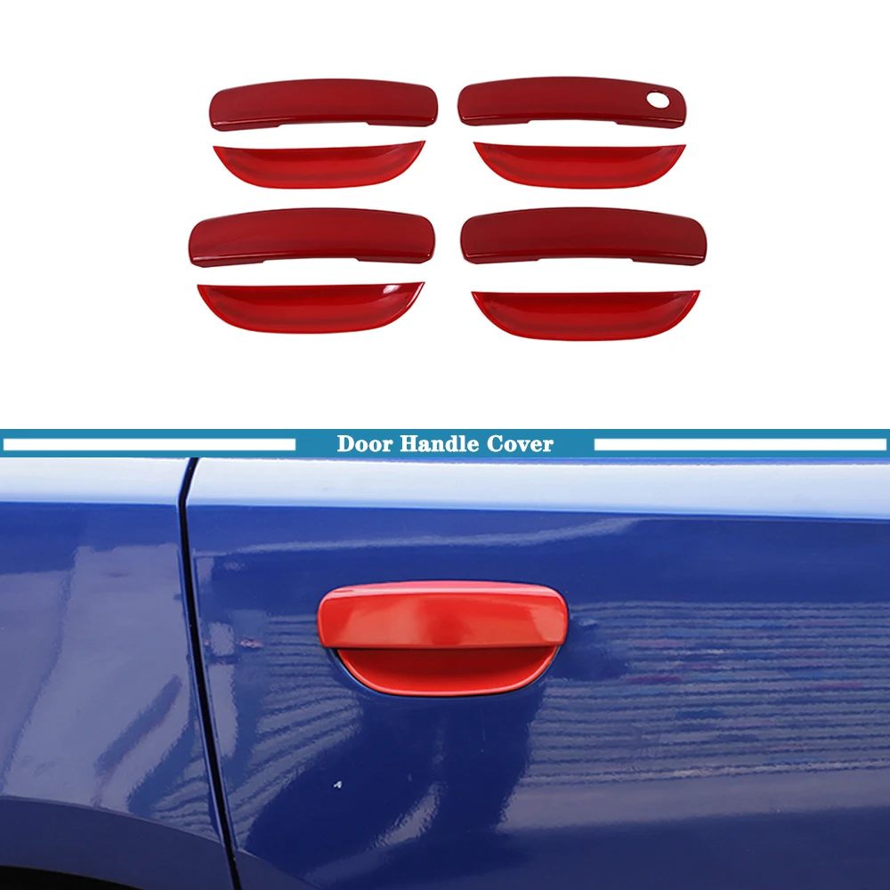 

Door Grab Handle Decal Decoration Trim Cover for Dodge Charger 2011-2019 2020 2021 2022 Car Exterior Accessories Red Black
