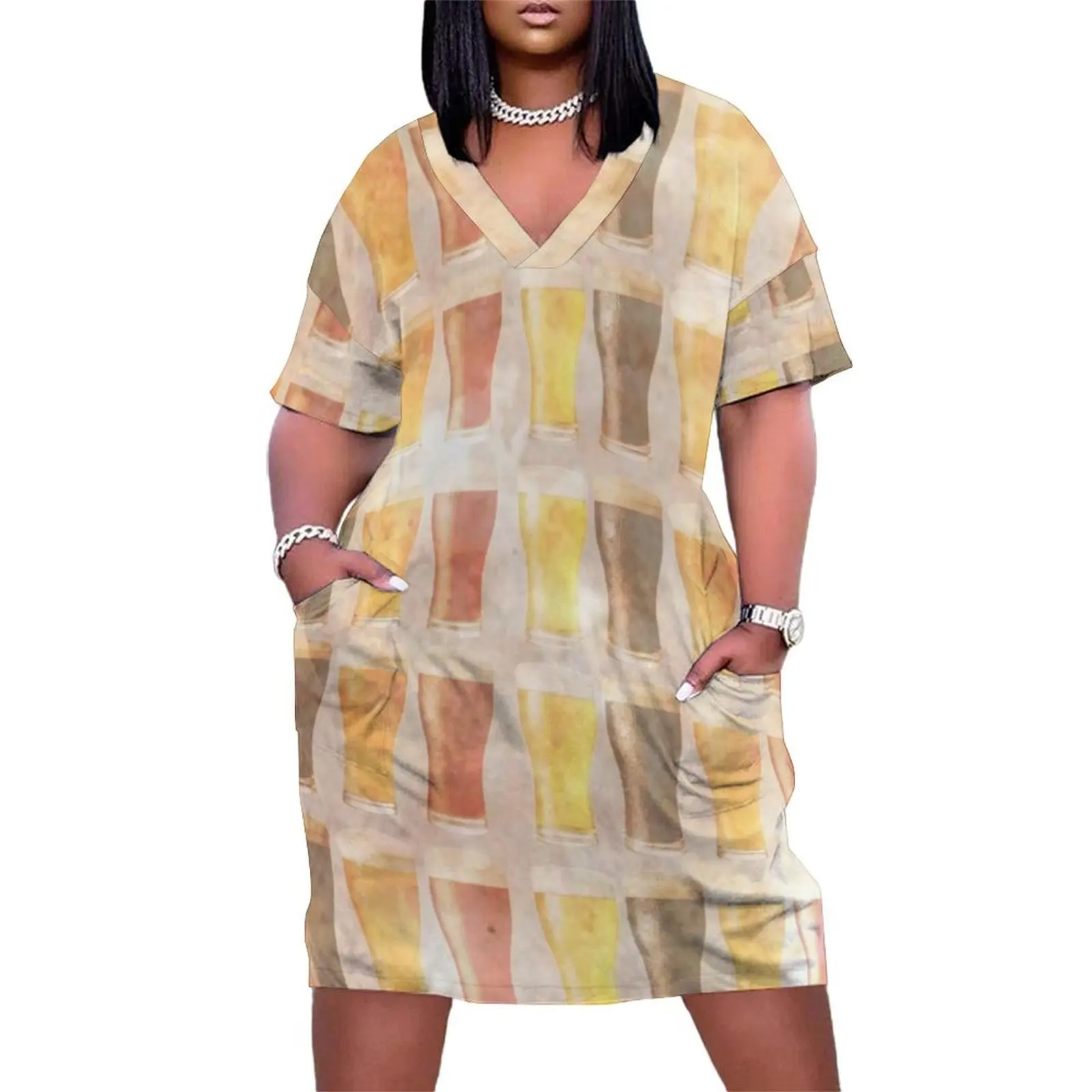 

Beer Beer Beer Loose Pocket Dress dresses for prom womens clothing Dress for girls