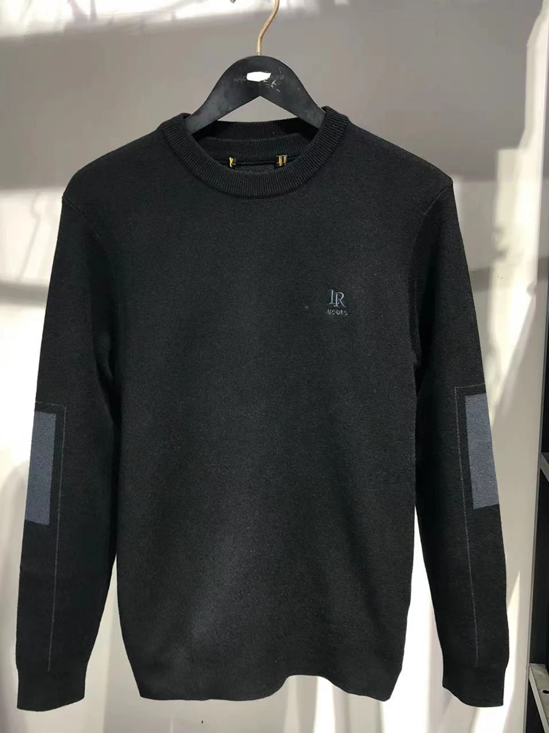 

JJ Home Men's Casual Knitted Sweater round Ne Thiened Base Layer Wool Blend Soft Comfortable Long Sve Daily Wear