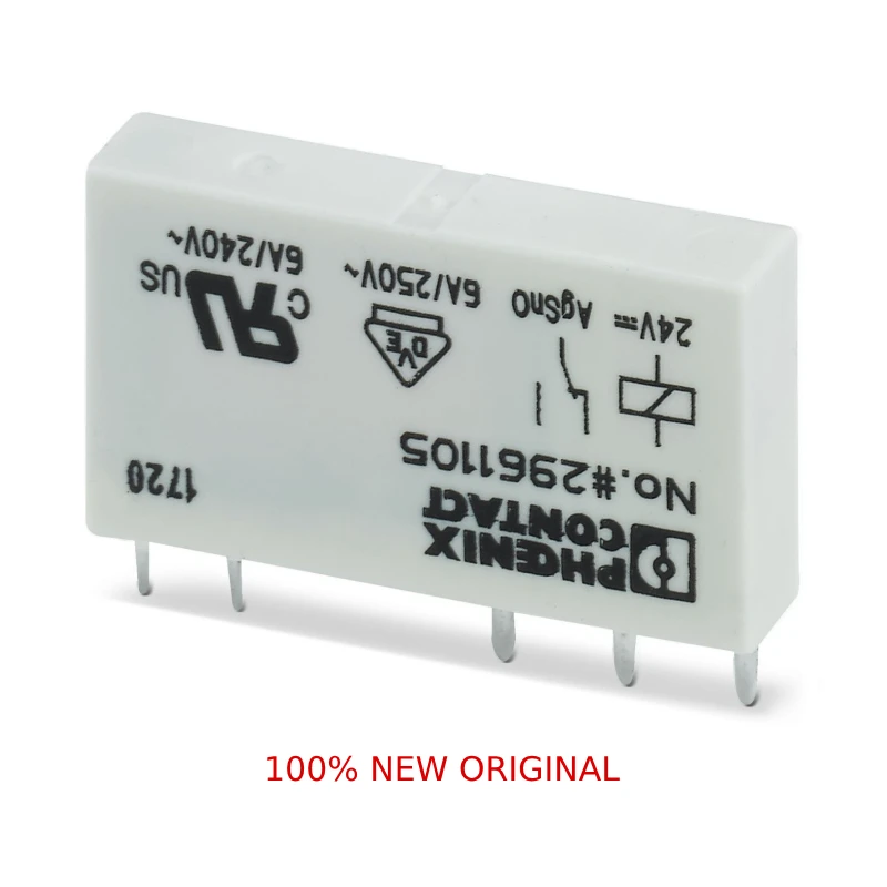 2961105/2961121 REL-MR- 24DC/21-Single Unit Relay Plug-in Miniature Power Relay Genuine Original Product