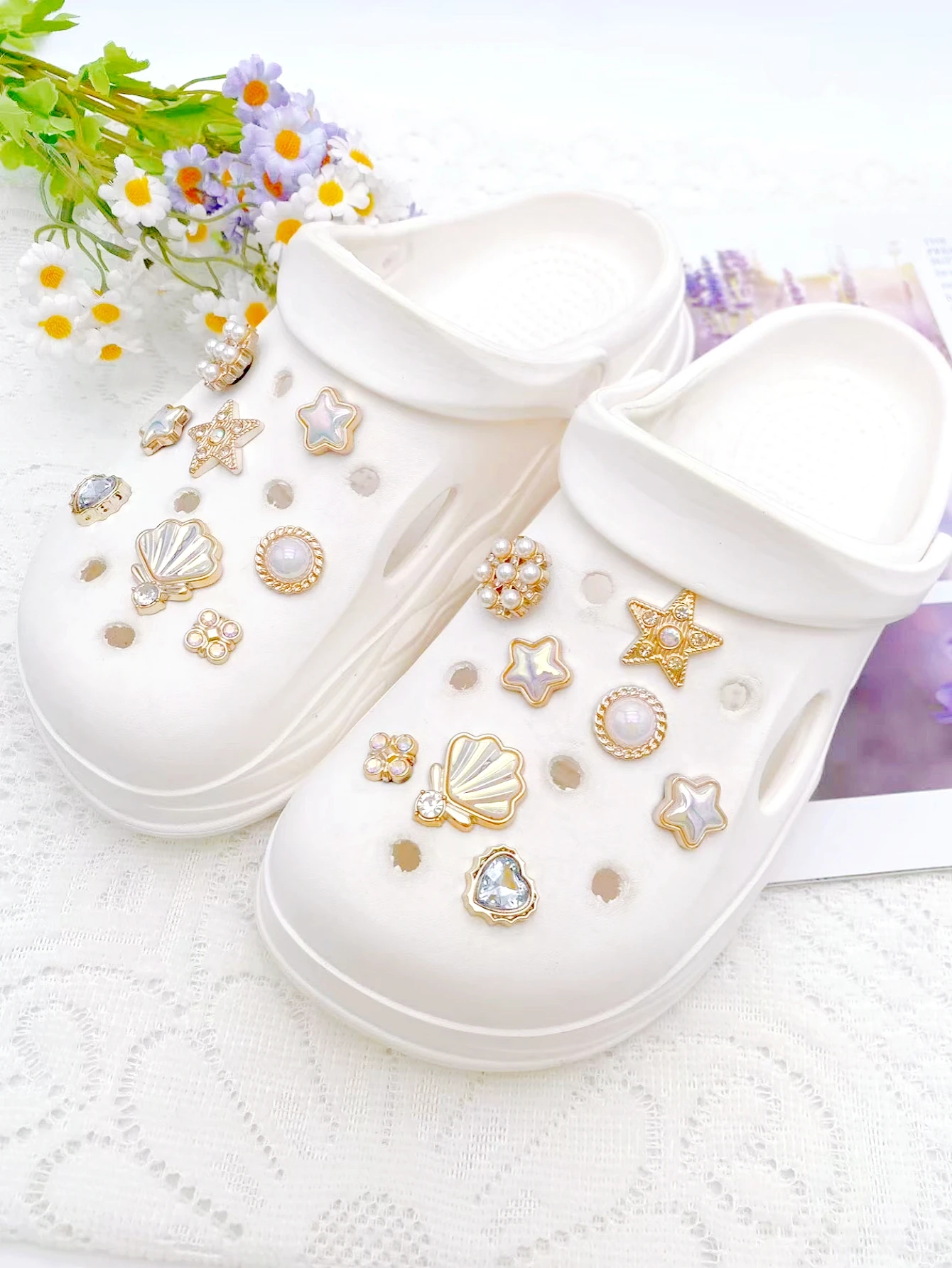 16-piece shoe decoration DIY casual shoe decoration - An interesting and versatile way to personalize your footwear