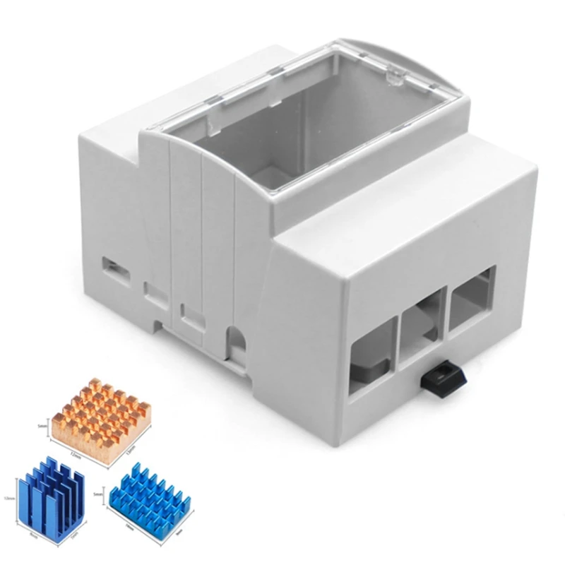 B04C-For Raspberry Pi 4 Model B ABS Case White Case Protective Case Enclosure For Raspberry Pi 4B