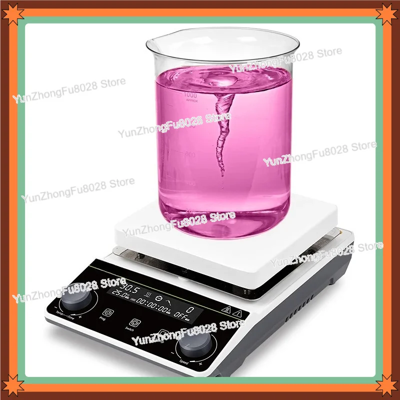 Portable Plastic Magnetic Stirrer with Warm up LCD Hot Plate Electric Laboratory Mixer New Design