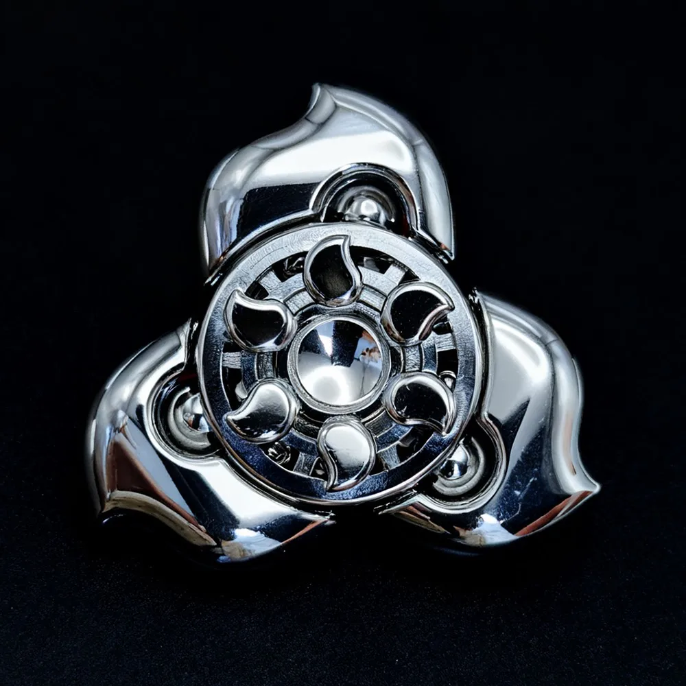 KillAll Unhappy EDC Zhuozhuo Stainless Steel Polished Fidget Spinner Fidget Toys For Adults Anxiety Relief Gadgets
