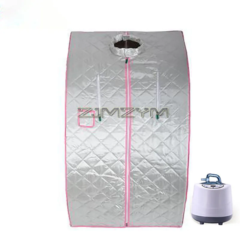 Portable Steam Bath Spa Slimming Household Canbin Tent Room Full Body Home Steam Sauna Set Stainless Steel Pipe Steamer Heater