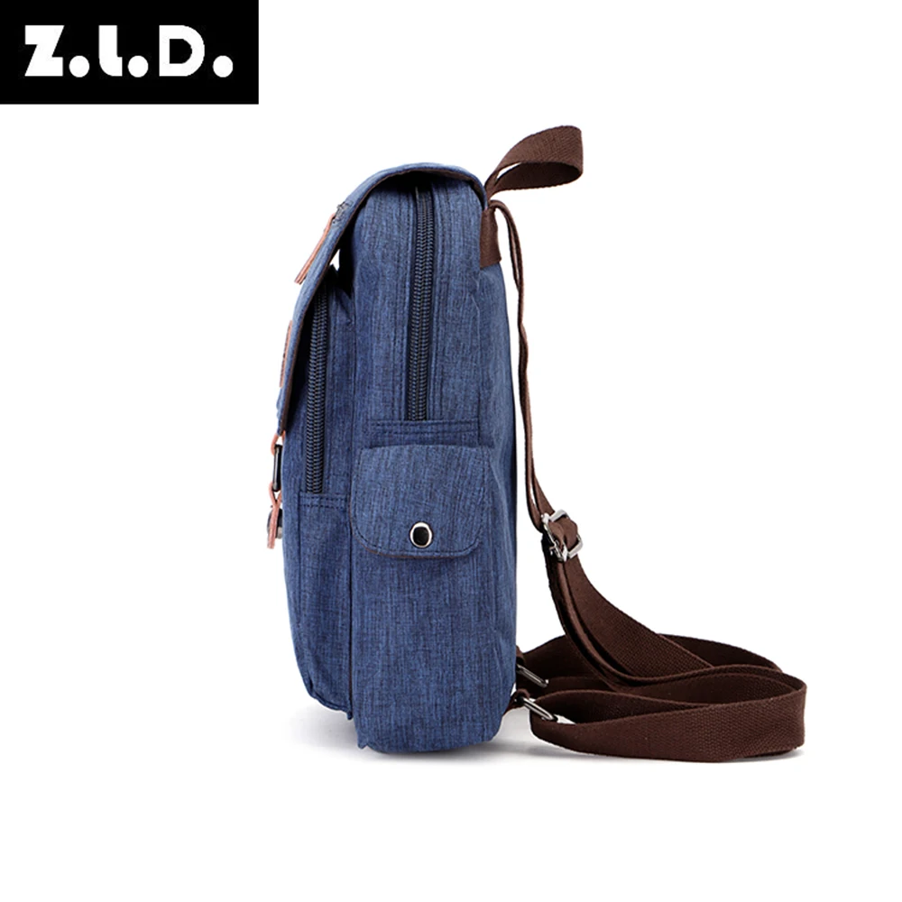 New waterproof material ladies backpack multi-function vintage canvas backpack fashion casual youth student bag Mochila