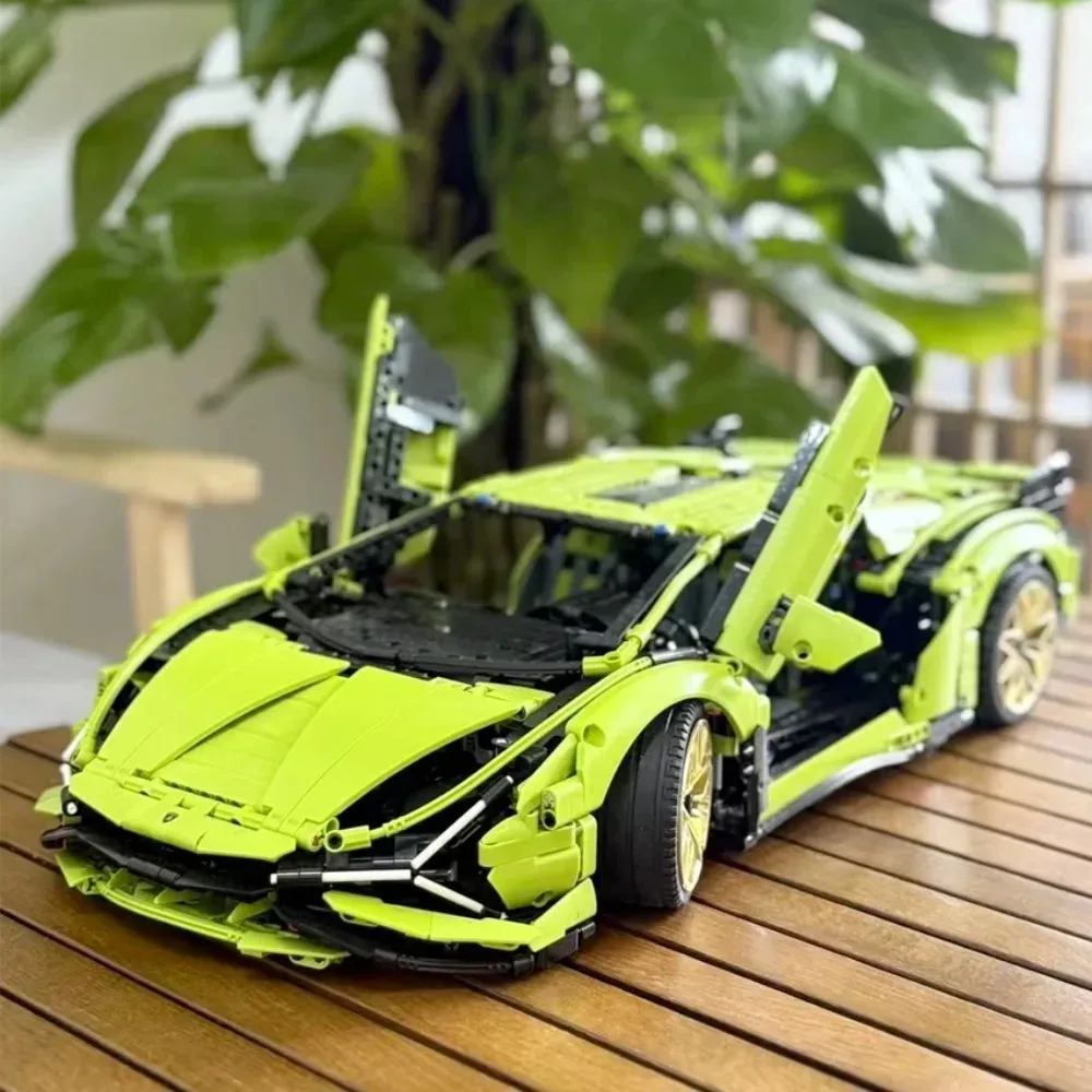 3696-teiliges Premium-Sportwagen-Modell-Set – herausforderndes Bausteine-Puzzlespielzeug, ideales Geschenk für Männer und Jungen