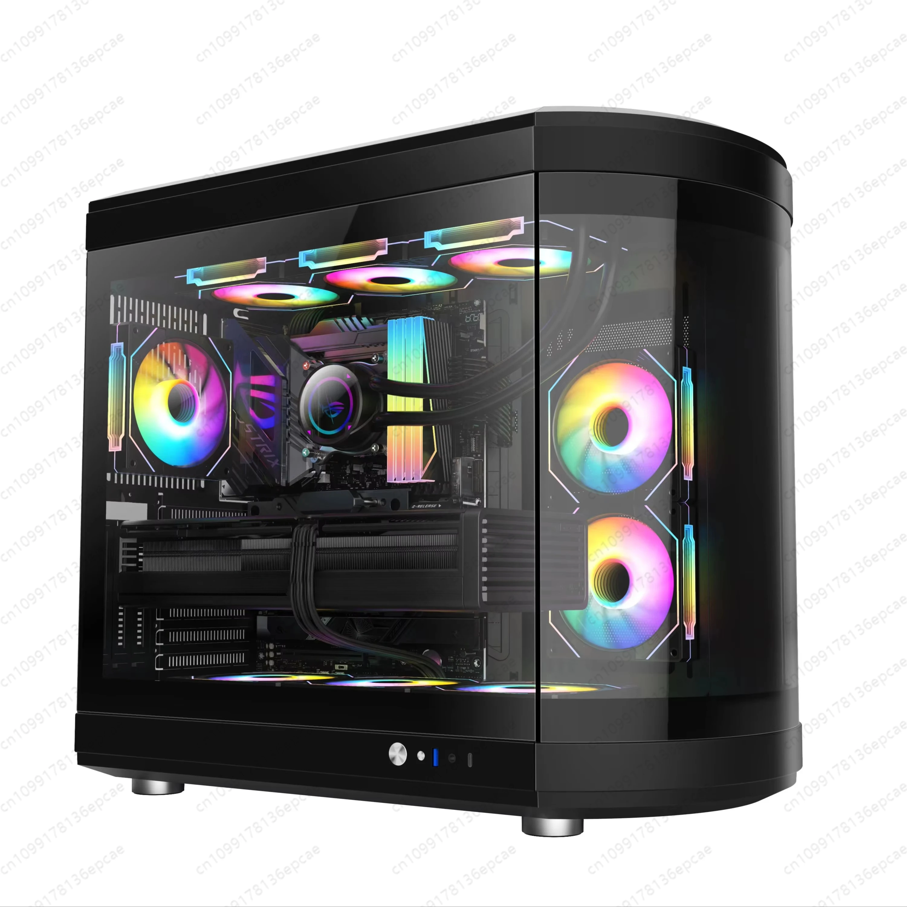 

Black Full Tower Case Gaming PC Gaming CASE Full Tower PC Case Gaming