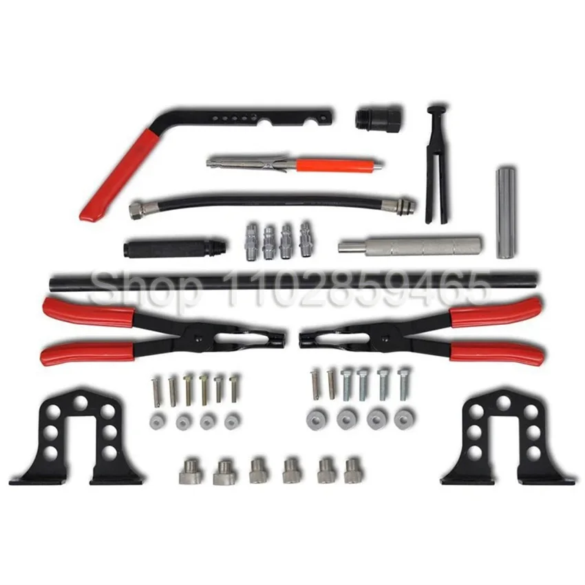 Universal Car Engine Cylinder Head Valve Spring Compressor Kit Valve Clamp Pliers Oil Seal Removal And Replacement Tool