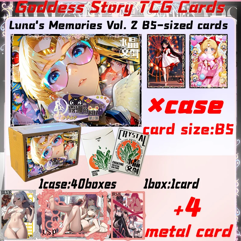 

Wholesale Crystal Cultural Luna's Memories Vol. 2 B5 Size Cards Anime Rare Hobby Collection ACG Girls Booster Box Hobbies Gifts