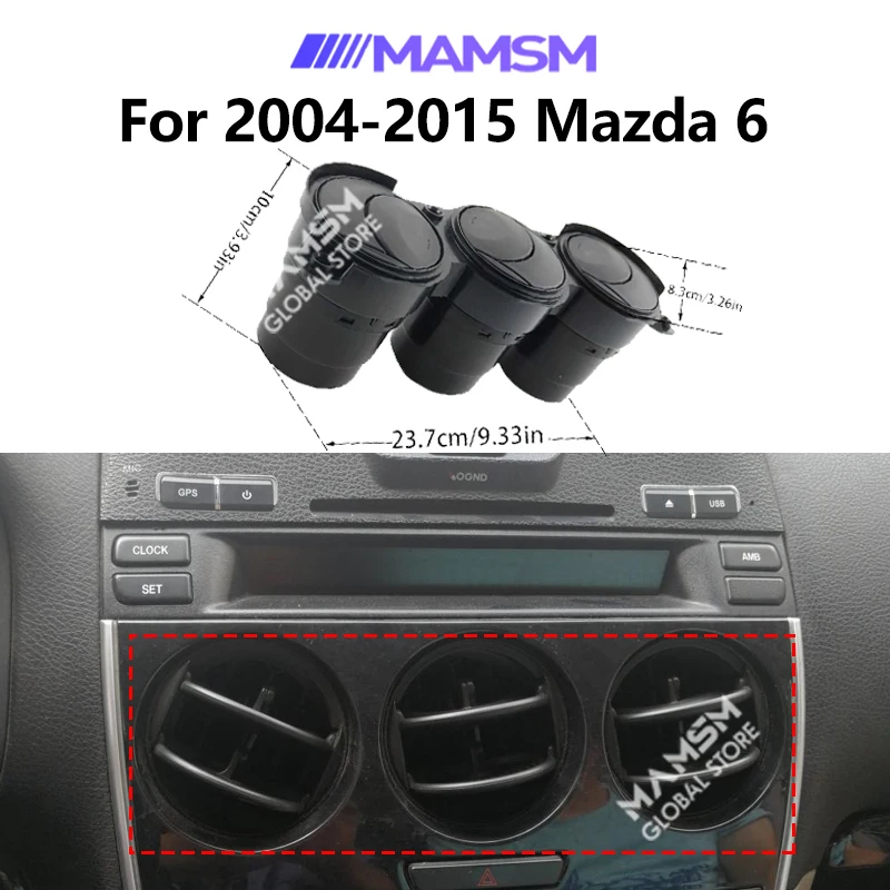 MAMSM For 2004-2015 Mazda 6 Air Conditioner Vent Dash Center Middle AC Air Outlet Replacement Part