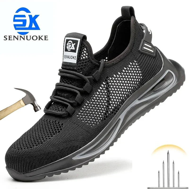 Shoes tenis zapato de seguridad para  hombre mujer industriales originales zapatero zapatillas caballero zapatos de trabajo seguridad hombre damas en oferta