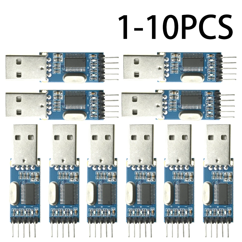 1-10PCS USB Zu Seriell TTL USB-TTL Modul Adapter PL2303HX Auto Konverter Mikrocontroller Mit Flexible Abdeckung 3,3 V/5V Für Arduino