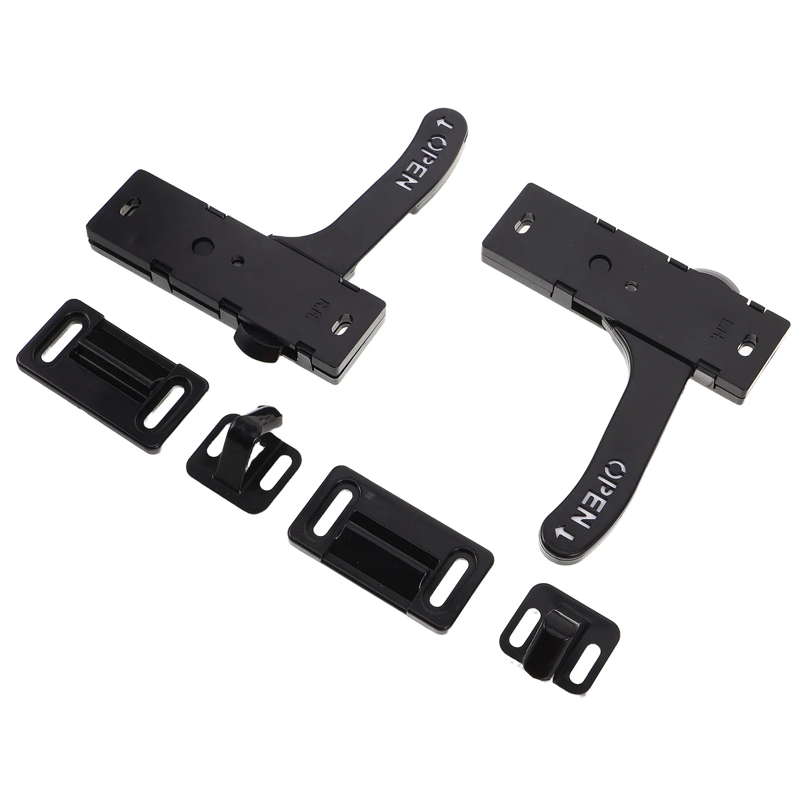 

2 Sets RV Screen Accessories Door Handle Kit Retainer Latch Camper Replacement Black Parts Travel