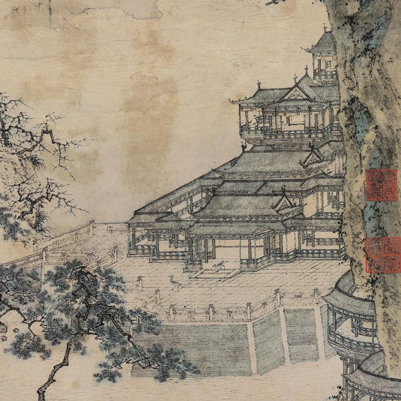 الفن الكلاسيكي الصيني القديم ، منتج جديد من سلالة مينغ تشيو يينغ ، متحف شيان شان يو جي ، ديكور المنزل