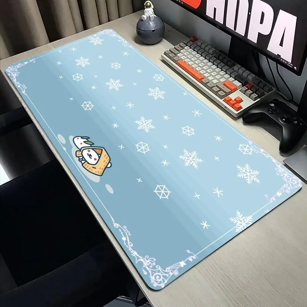 Cute pink cat Mouse Pad Large Protector Gaming Mousepads Office Table Keyboard Long Padding Notebook Computer Gamer Desk Mat
