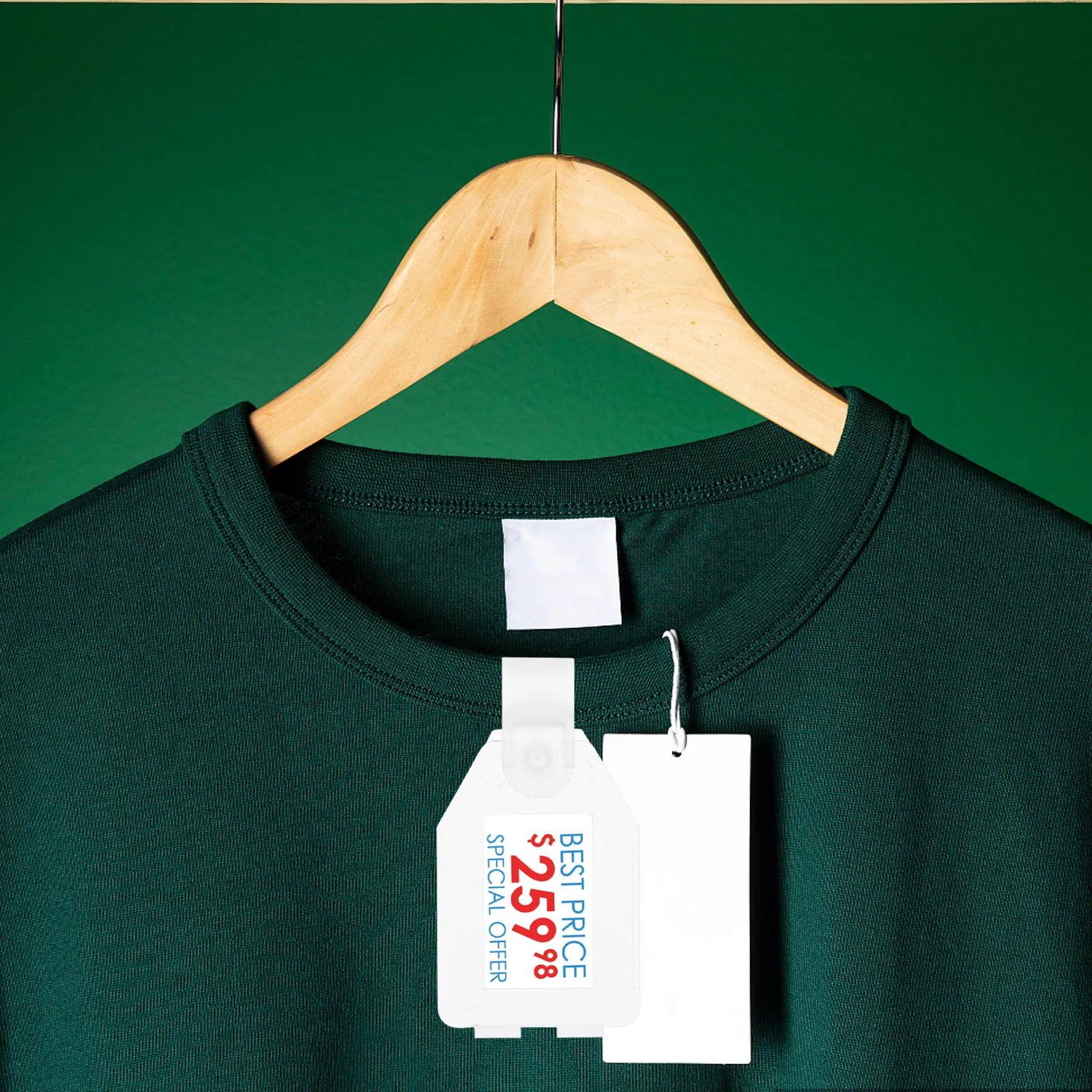 

20 шт. держателей ценников для розничной торговли, прозрачные пластиковые держатели для ценников на полки, зажимы для ценников для супермаркетов и магазинов