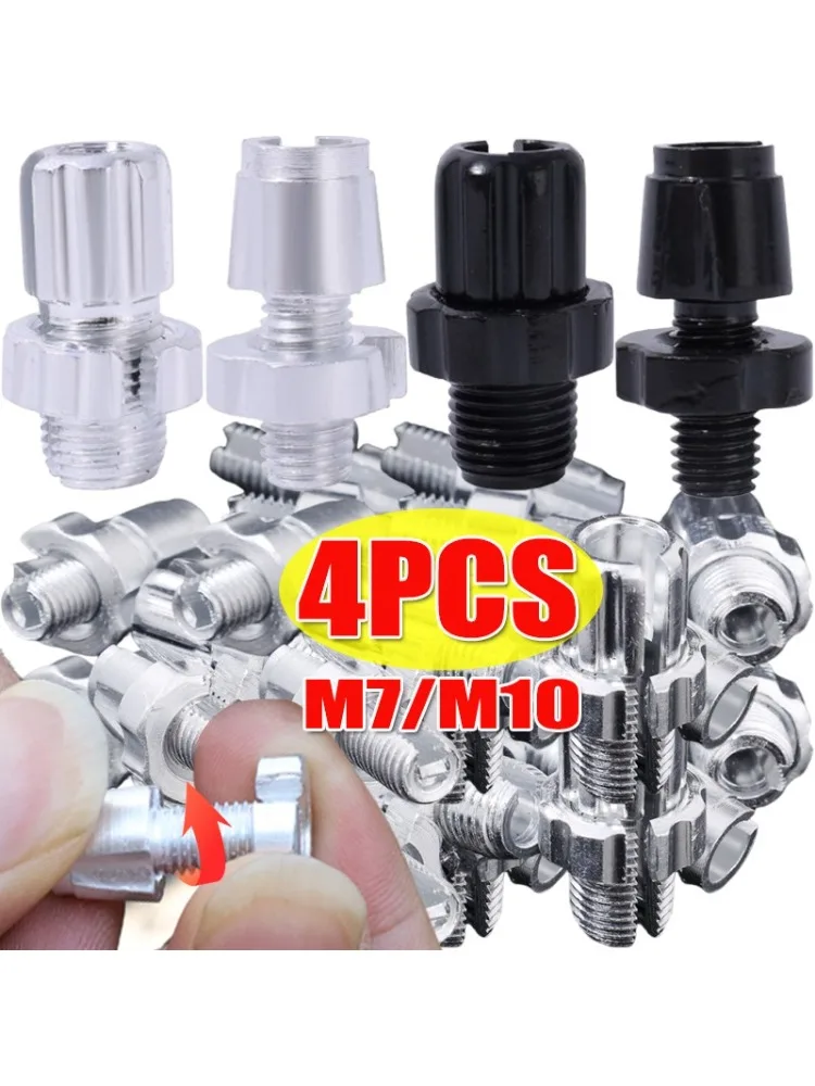 Vis de réglage du levier de frein de vélo, boulons de réglage du câble de levier de vitesse, boulons M7/M10, accessoires de frein en alliage d'aluminium, 1/2/4 pièces