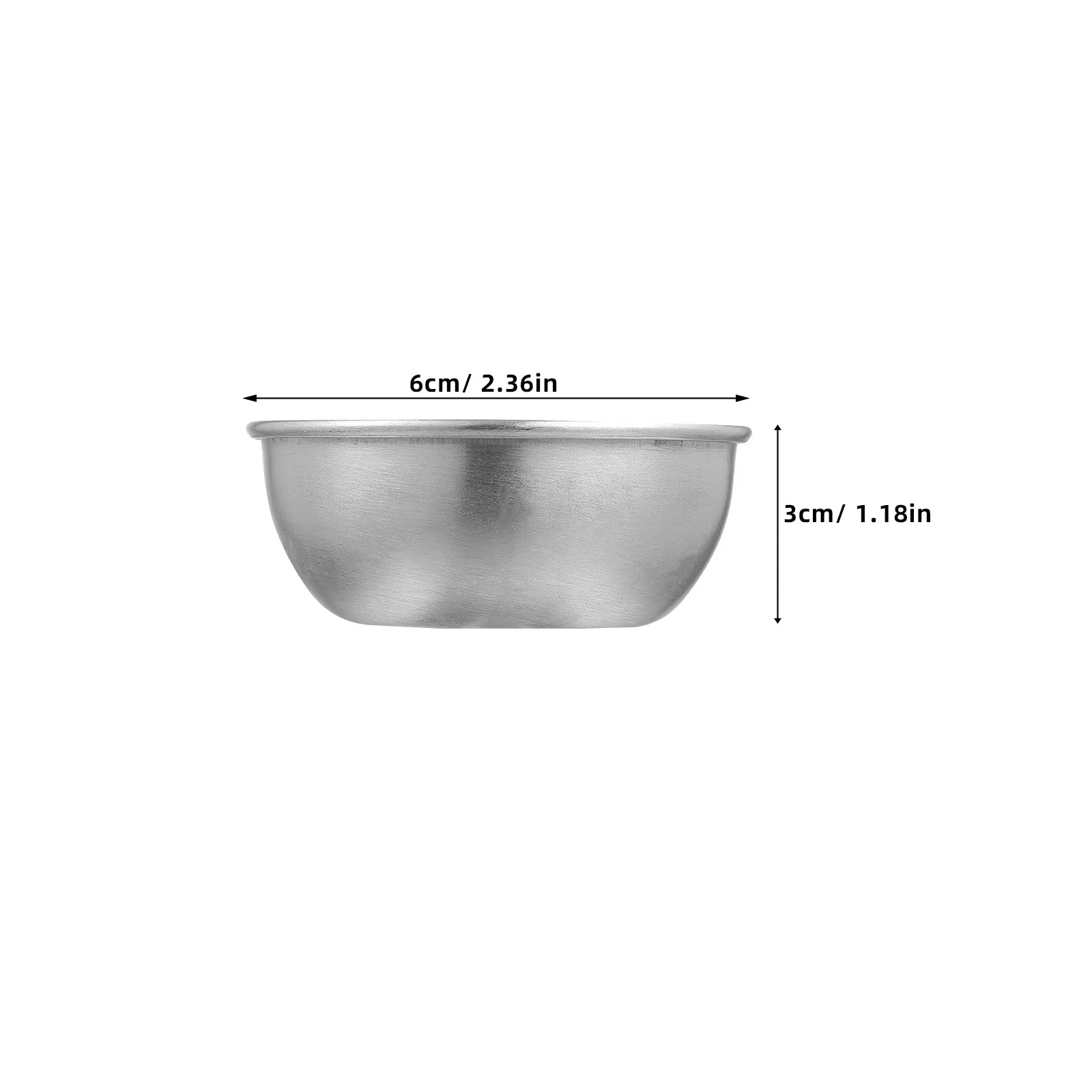 3Pcs Thickened 304 Stainless Steel Sauce Cups High Temp Oxidation Resistant Seasoning Containers for Birthday Party Dinner Soy