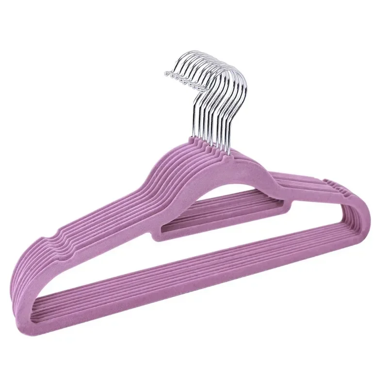 Clothes Coat Velvet Hangers Non Slip Luxury Flocked Trouser Skirt Storage Hook Hanger Closet Clothes Hangers for Adults
