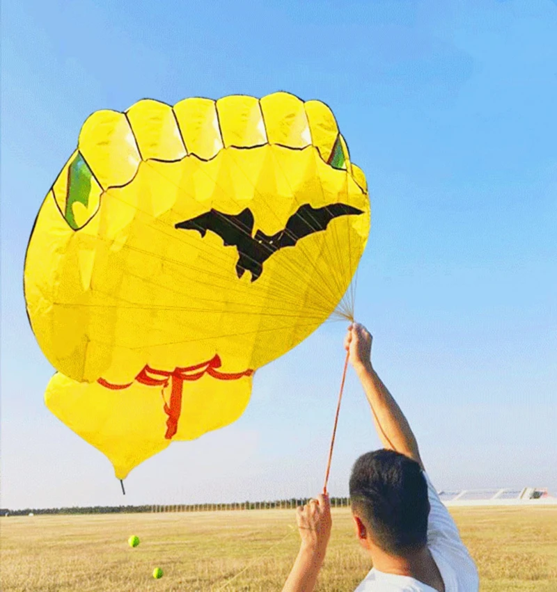 Kostenloser Versand Kürbis-Drachen, fliegender weicher Drachen, begehbar im Himmel, lustige Fabrik, traditionelle chinesische Drachen, Outdoor-Spielzeug, Drachenlinie, Rolle, Koi-Fisch