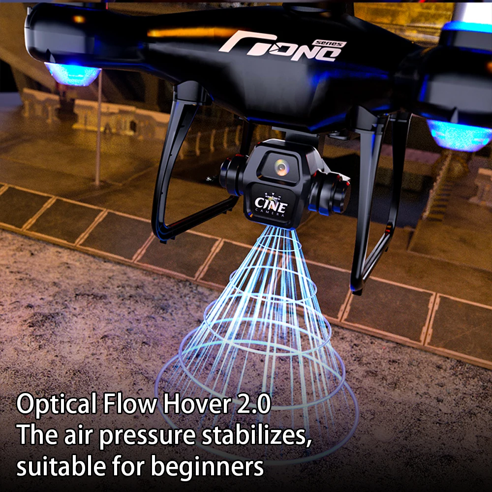 F156 Elf Edition Quadcopter Drone with Built-in Screen Remote, Smart 360° Obstacle Avoidance, Max Horizontal Speed 7m/s, Max Alt