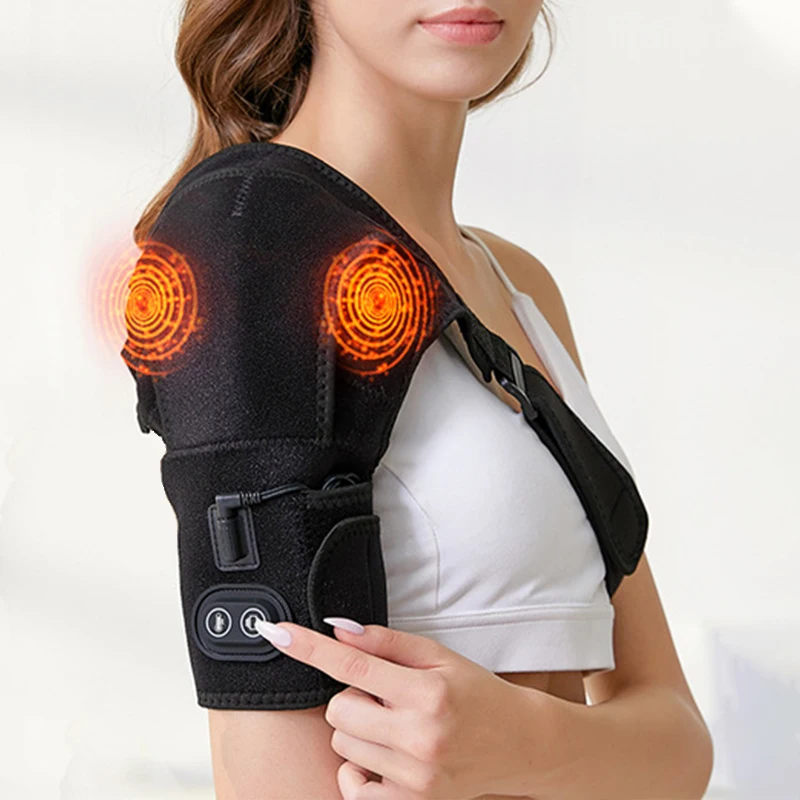 

Electrically Heated Massage Shoulder Pads For Warmth Keeping Heating For Men And Women Hot Compress For Charging And Heating