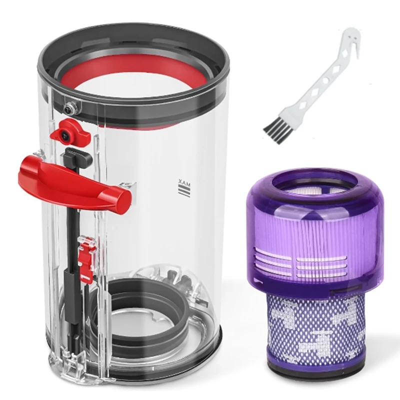 Tempat Sampah pengganti dan Filter untuk Dyson V11 V15 SV14 SV15 SV22 ember pengumpul debu Aksesori Penyedot Debu