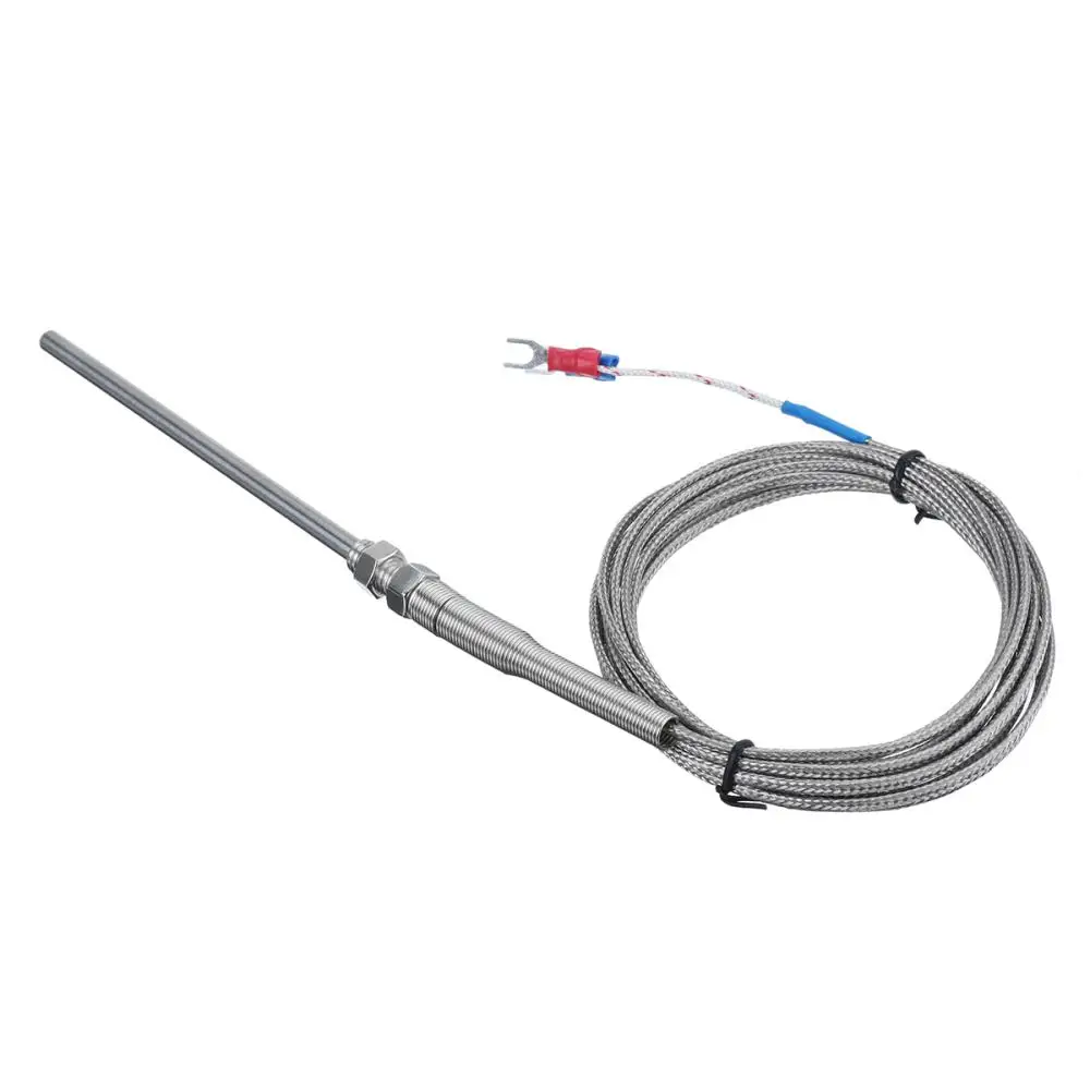 Generic New 3 Meter High Temperature -100~1250 C Thermocouple K Type 100mm Probe Sensors